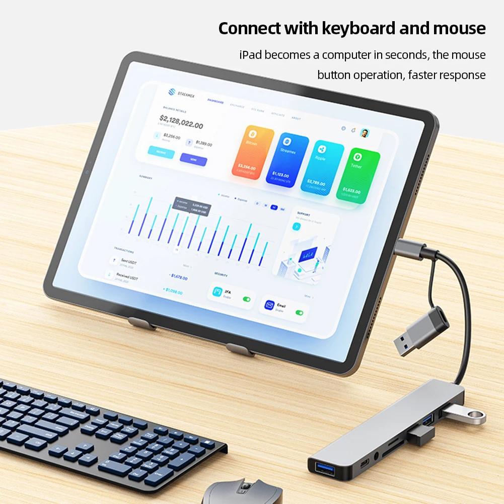USB C  ӵ 5.0Gbps ƼƮ C Ÿ , USB 3.0, 2.0 Ʈ, 3.5mm , SD, TF ī ,  Ÿ C ƮϿ, 8  1